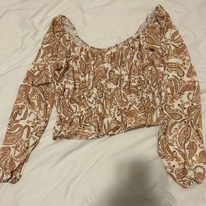 WAYF Brea Ruched Scoop Neck Top